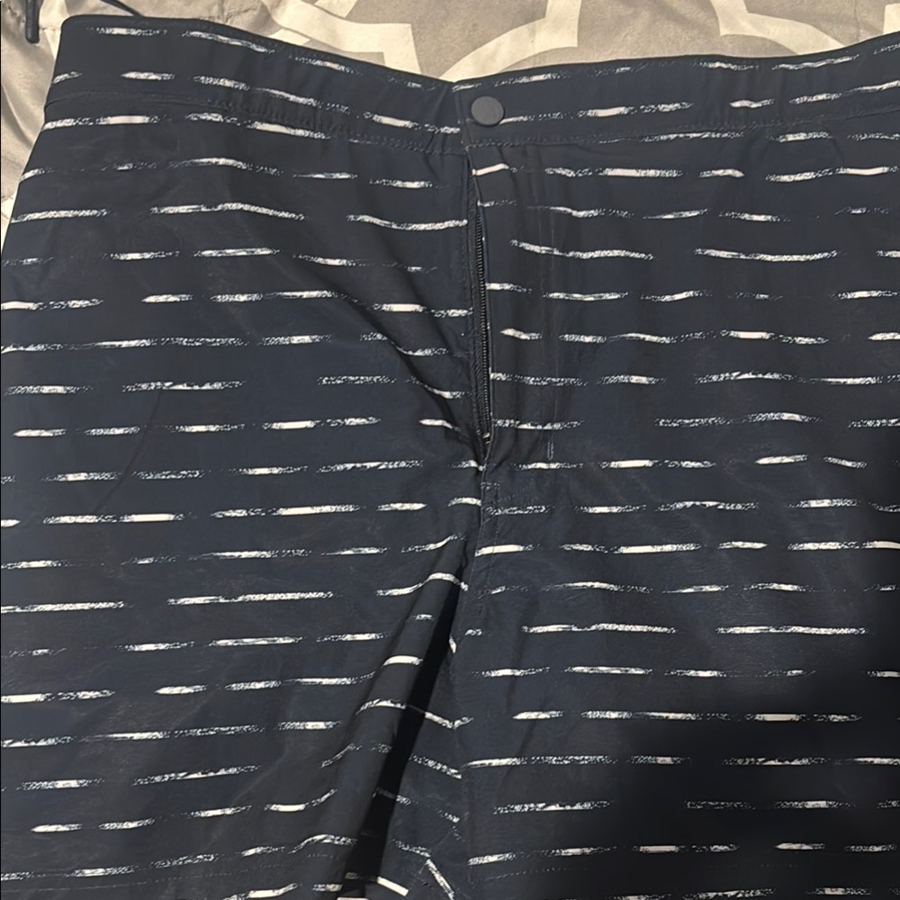 Stylish Black and White Patterned Shorts